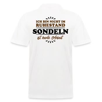 Détecteur de métaux à sonde pour retraités - Polo Homme - blanc - Dos - Kai (181cm)