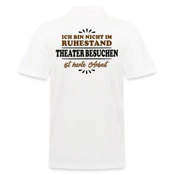 Retraités Retraités Retraités Amateurs de théâtre - Polo Homme - blanc - Dos - Kai (181cm)
