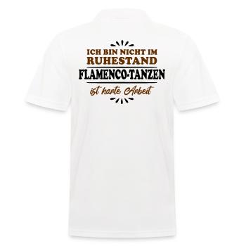 Retired Pensioner Pensioner Flamenco Dancing - Men's Polo Shirt - white - Back - Kai (181cm)