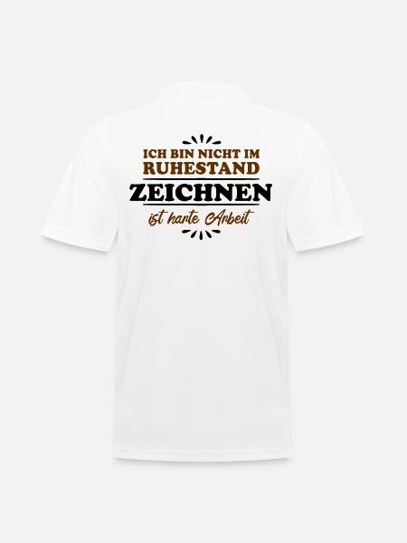 Retirement Pensioner Pensioner Draughtsman - Men's Polo Shirt - white