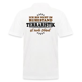Pensionné de retraite Terrarium de retraité - Polo Homme - blanc - Dos - Kai (181cm)