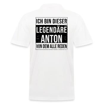 Je suis cette légende pour Anton - Polo Homme - blanc - Dos - Kai (181cm)