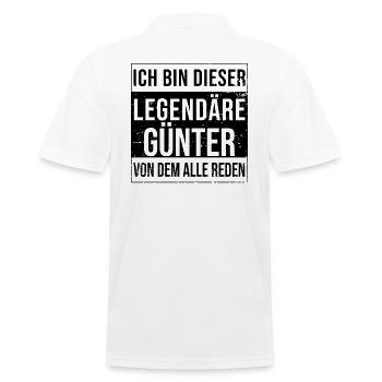 Je suis cette légende pour Günter - Polo Homme - blanc - Dos - Kai (181cm)