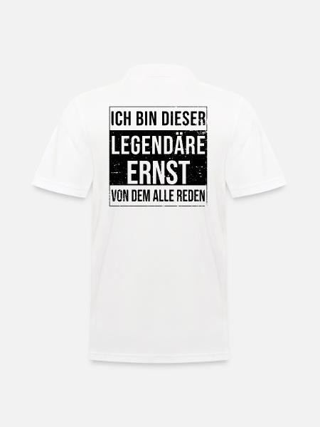 Ich bin dieser legendäre für Ernst - Männer Poloshirt - Weiß