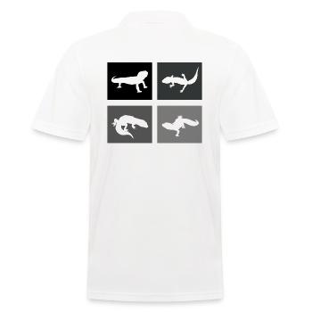Terrarium, Reptiles, Aquarium, Lézards, Geckos léopards - Polo Homme - blanc - Dos - Kai (181cm)