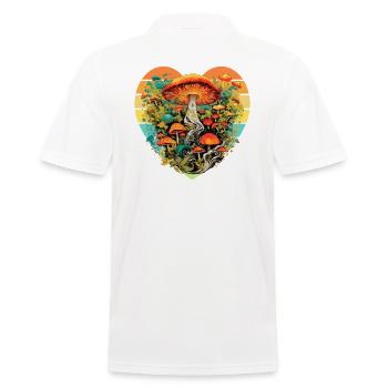Champignons Cueilleurs de champignons Accessoires Champignons Cultivateurs Champignons - Polo Homme - blanc - Dos - Kai (181cm)