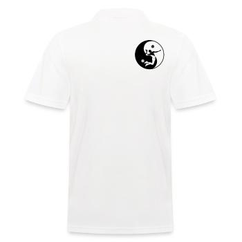 Ballon de volley-ball Joueur de volley-ball Symbole Yin-Yang - Polo Homme - blanc - Dos - Kai (181cm)