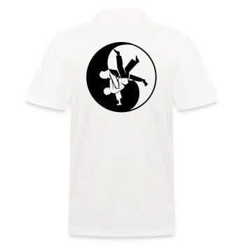 Judoka Taekwondo Karaté Aikido Ju-Jutsu - Polo Homme - blanc - Dos - Kai (181cm)