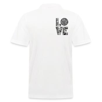 Volleyball-MAMA Ballon de volleyball Joueur de volleyball - Polo Homme - blanc - Dos - Kai (181cm)