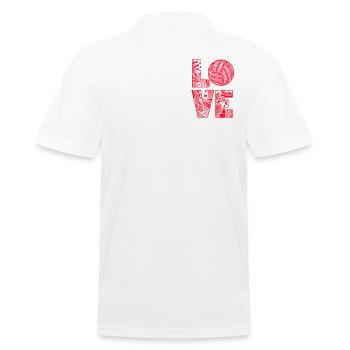 Volleyball-MAMA Ballon de volleyball Joueur de volleyball - Polo Homme - blanc - Dos - Kai (181cm)