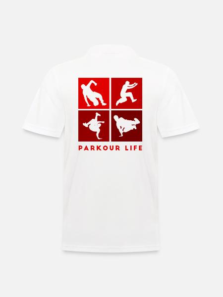 Parkour-Life Freerunning Freerunner - Männer Poloshirt - Weiß