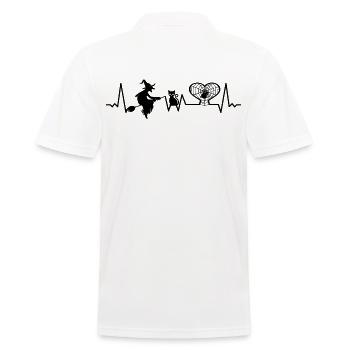 Sorcière occulte gothique mystique Halloween - Polo Homme - blanc - Dos - Kai (181cm)
