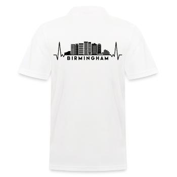 Heartbeat Skyline Royaume-Uni Birmingham - Polo Homme - blanc - Dos - Kai (181cm)