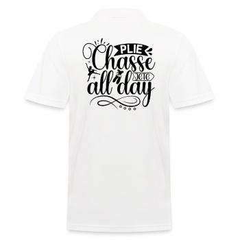 Ballerine Fille Ballet Danseuse Dancing Ballet - Polo Homme - blanc - Dos - Kai (181cm)