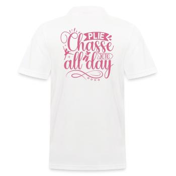 Ballerine Fille Ballet Danseuse Dancing Ballet - Polo Homme - blanc - Dos - Kai (181cm)