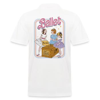 Ballerine Fille Ballet Danseuse Dancing Ballet - Polo Homme - blanc - Dos - Kai (181cm)