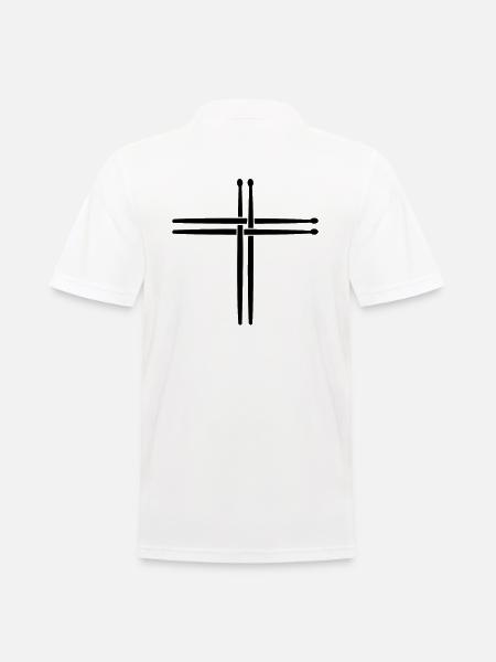 Drums Drummer Musician Drumsticks - Men's Polo Shirt - white