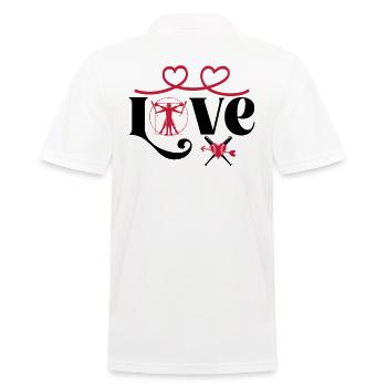 Baseball Softball Mama Love Baseball - Polo Homme - blanc - Dos - Kai (181cm)