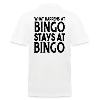 Bingo Player Bingo Jeu de bingo Jeux de bingo - Polo Homme - blanc - Dos - Kai (181cm)