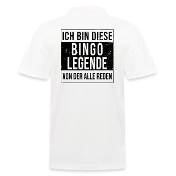 Bingo Player LEGEND Jeu de bingo Jeu de bingo - Polo Homme - blanc - Dos - Kai (181cm)