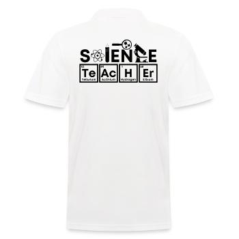 Physique, Biologie, Chimie Sciences naturelles - Polo Homme - blanc - Dos - Kai (181cm)