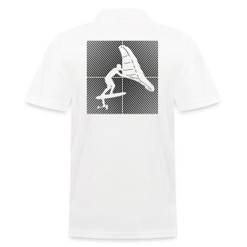 Wingfoil Surfer Wingfoiling Hydrofoil Kitefoil - Polo Homme - blanc - Dos - Kai (181cm)