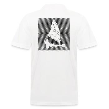 Sand Sailing Windracer Land Sailing Land Sailor - Men's Polo Shirt - white - Back - Kai (181cm)