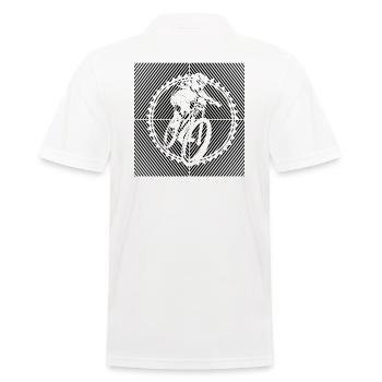 MTB Mountainbiker BMX-BIKE MTB Fahrrad - Männer Poloshirt - Weiß - Hinten - Kai (181cm)