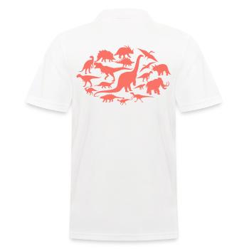 Chemise T-Rex Dinosaure Collection Cadeau - Polo Homme - blanc - Dos - Kai (181cm)