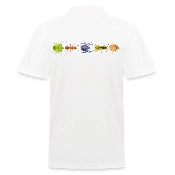 Chemise fourmi abeille araignée insecte collection insectes - Polo Homme - blanc - Dos - Kai (181cm)