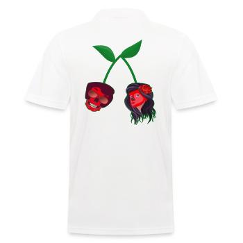 Fun Rockabilly Rock and Roll RocknRoll Rock n Roll - Männer Poloshirt - Weiß - Hinten - Kai (181cm)