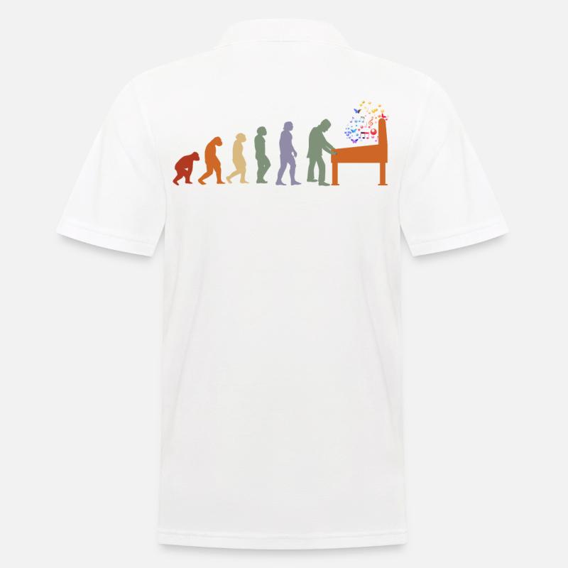 Flipper Flipperautomat Arcade Game Retro - Männer Poloshirt - Weiß