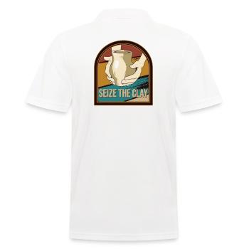 Töpfern Töpferscheibe Töpfer Handarbeit Töpfern - Männer Poloshirt - Weiß - Hinten - Kai (181cm)