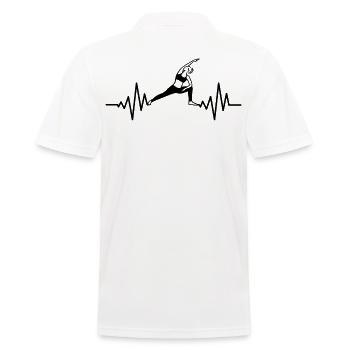 Yoga Battement de coeur Meditation Yoga Fitness Gymnastique - Polo Homme - blanc - Dos - Kai (181cm)