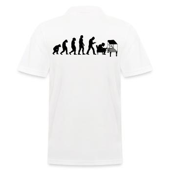 Aquarium Fische Aquarien Evolution Aquarium - Männer Poloshirt - Weiß - Hinten - Kai (181cm)