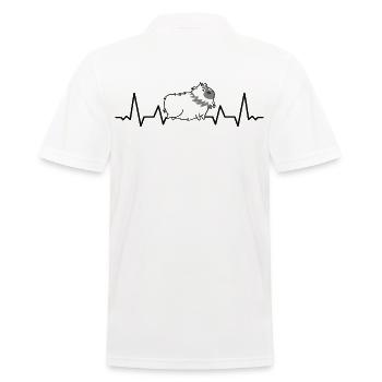 Cobaye battement cardiaque cobaye - Polo Homme - blanc - Dos - Kai (181cm)