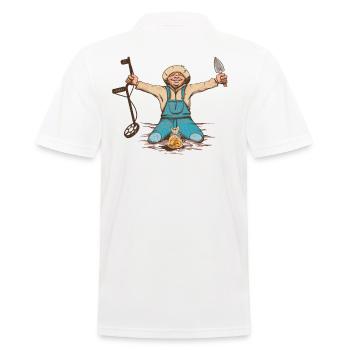 Drôle de sonde accessoires Détecteur de métaux - Polo Homme - blanc - Dos - Kai (181cm)