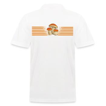Champignons collection de champignons Champignons Mushrooms cultivateur fungi - Polo Homme - blanc - Dos - Kai (181cm)