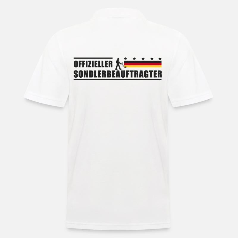 Sondlerbeauftragter Sondengänger Suchgerät - Männer Poloshirt - Weiß