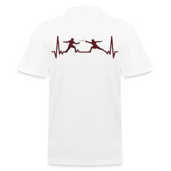 Fechten Herzschlag Games Fechter Spiele Fechten - Männer Poloshirt - Weiß - Hinten - Kai (181cm)