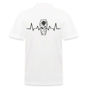 Bestattungsfachkraft Friedhofsgärtner Friedhof - Männer Poloshirt - Weiß - Hinten - Kai (181cm)