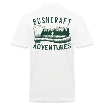 Bushcrafter Survival offroads Camping en plein air - Polo Homme - blanc - Dos - Kai (181cm)