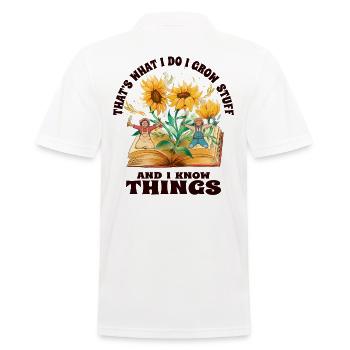 Jardinier Jardin Paysager Jardinier Jardinage - Polo Homme - blanc - Dos - Kai (181cm)