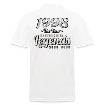 VTT-Mountainbiker 1998 Naissance Anniversaire VTT - Polo Homme - blanc - Dos - Kai (181cm)
