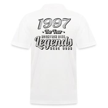 VTT-Mountainbiker 1997 Naissance Anniversaire VTT - Polo Homme - blanc - Dos - Kai (181cm)