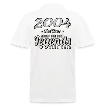 VTT-Mountainbiker 2004 Vintage Anniversaire VTT - Polo Homme - blanc - Dos - Kai (181cm)