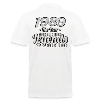 VTT-Mountainbiker 1989 Naissance Anniversaire VTT - Polo Homme - blanc - Dos - Kai (181cm)