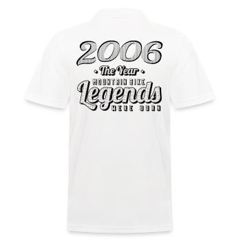 VTT-Mountainbiker 2006 Vintage Anniversaire VTT - Polo Homme - blanc - Dos - Kai (181cm)