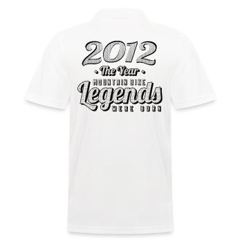 VTT-Mountainbiker 2012 Vintage Anniversaire VTT - Polo Homme - blanc - Dos - Kai (181cm)