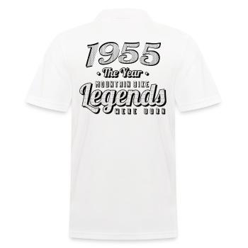 VTT-Mountainbiker 1955 Naissance Anniversaire VTT - Polo Homme - blanc - Dos - Kai (181cm)